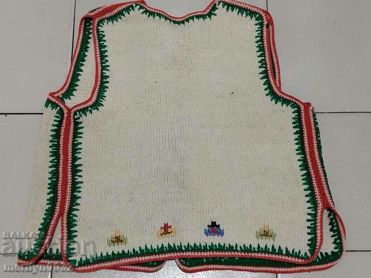 Children's waistcoat old woolen knitted waistcoat knitting costume with price 89.00 BGN | € 45.50 Children's waistcoat old woolen knitted waistcoat knitting costume with price 89.00 BGN | € 45.50
