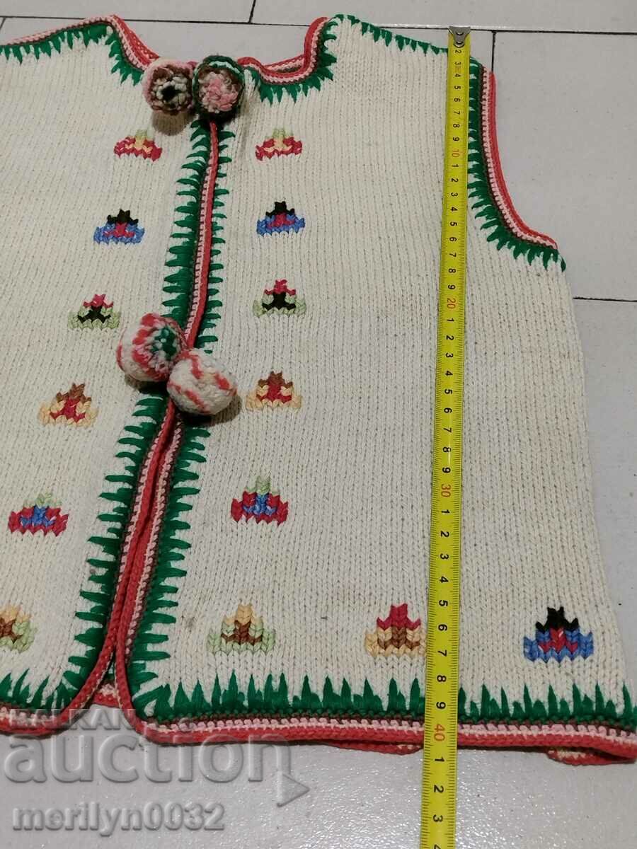 Children's waistcoat old woolen knitted waistcoat knitting costume - 5 Children's waistcoat old woolen knitted waistcoat knitting costume - 5