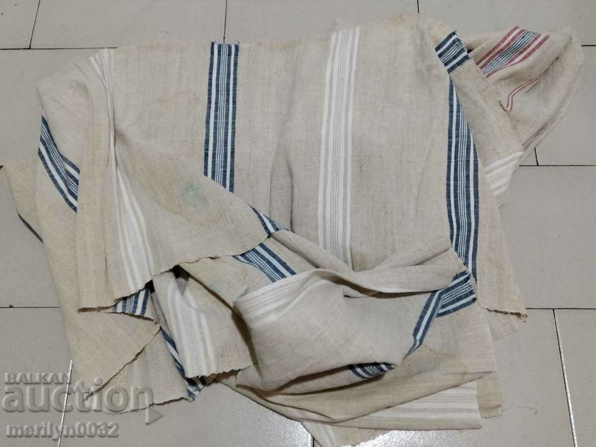 A roll of hand-woven linen fabric - 7 A roll of hand-woven linen fabric - 7