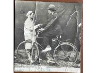 Woman and Man on a Remembrance bike