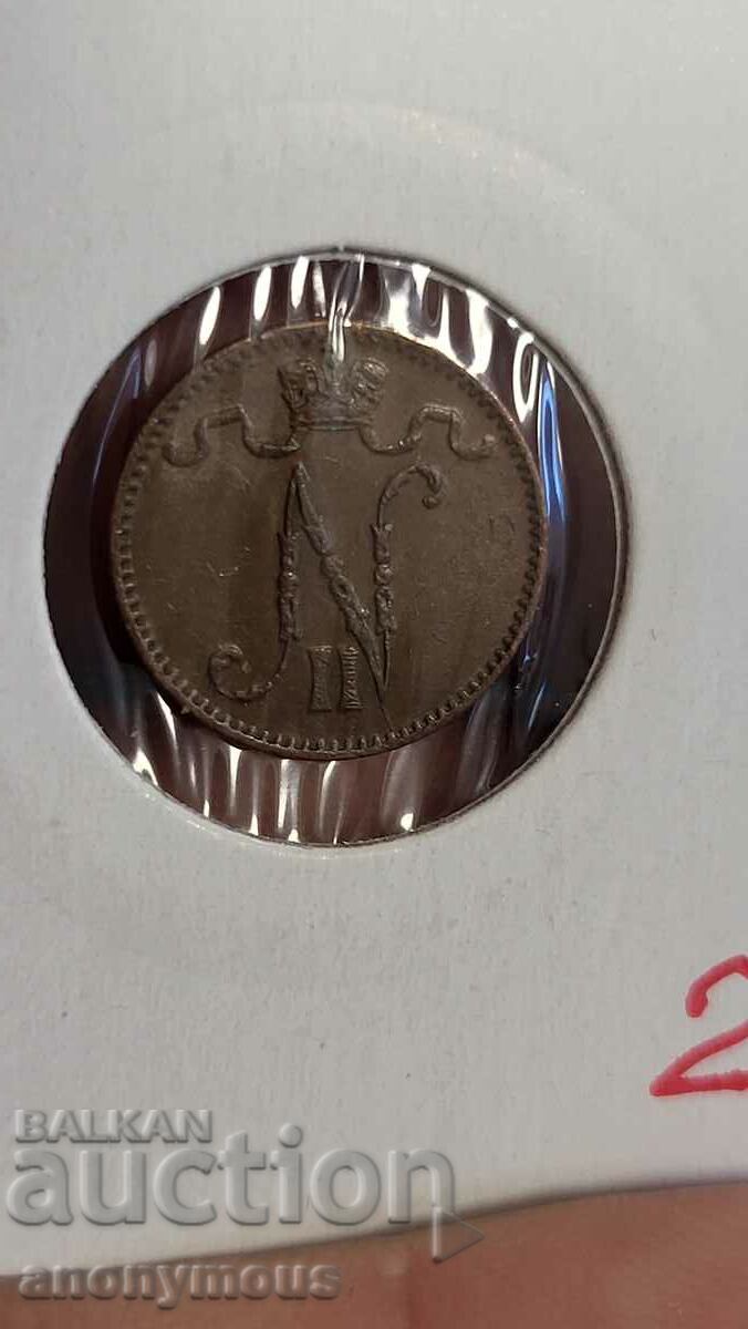 Copper coin Russia, Finland 1 penny 1912 Nicholas II with price 25.00 BGN | € 12.78 Copper coin Russia, Finland 1 penny 1912 Nicholas II with price 25.00 BGN | € 12.78