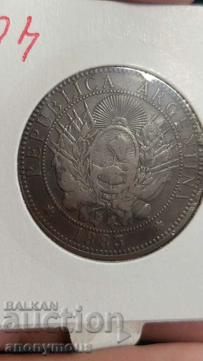 Copper coin Argentina 1883 2 cents, centavos with price 40.00 BGN | € 20.45 Copper coin Argentina 1883 2 cents, centavos with price 40.00 BGN | € 20.45