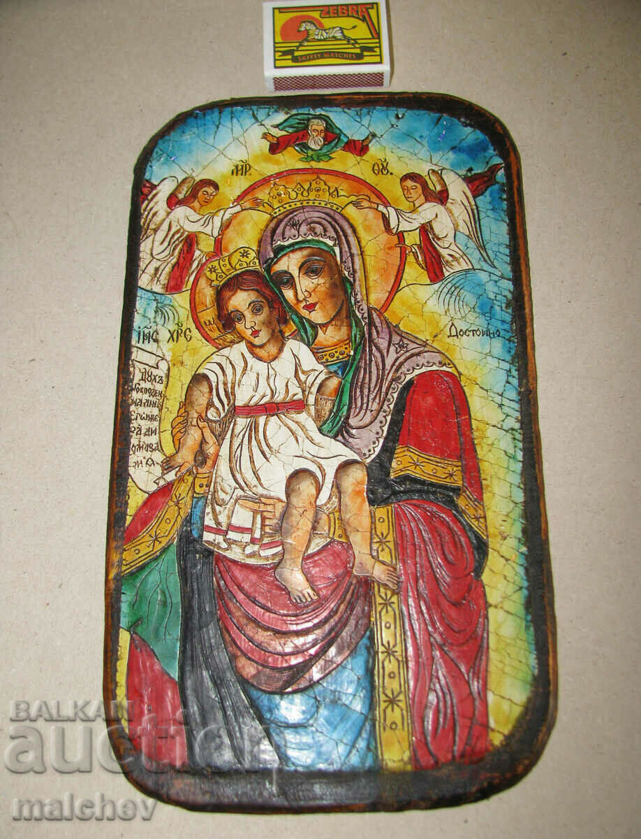 Icon of St. The Virgin Worthy is, 28 with a tree, imit. ceramic