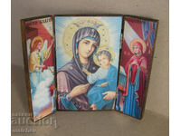 Icon triptych St. Annunciation 13/16 cm, excellent