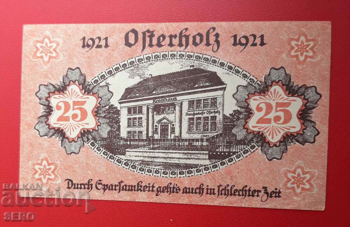 Banknote-Germany-Saxony-Osterholz-25 Pfennig 1921