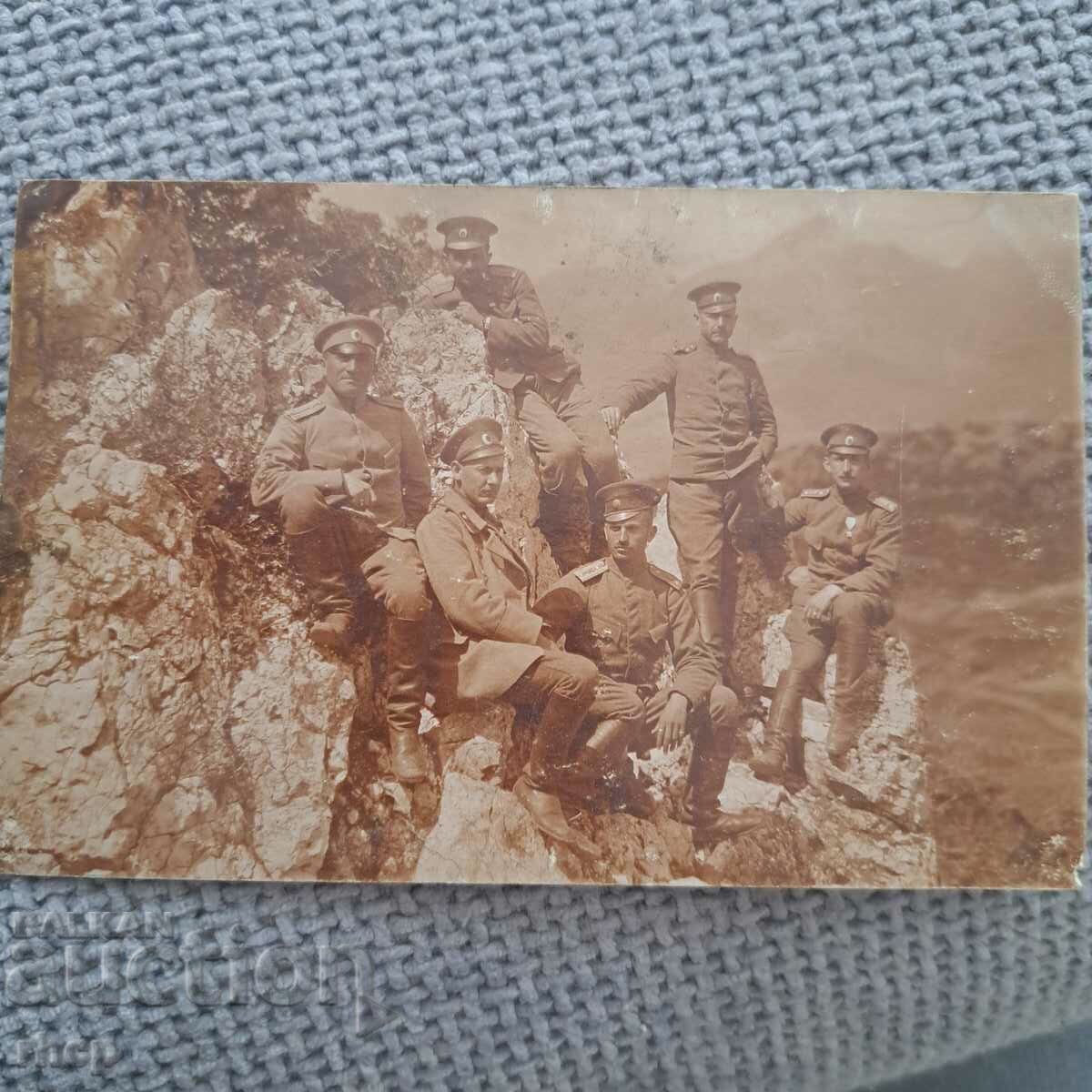 Ofițeri 2nd Peh. Regimentul Iskar 1918 foto veche