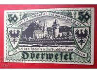 Bancnota-Germania-S.Rhine-Westfalia-Oberwessel-50 pf.1921