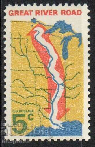 1966. USA. The Great River Road.