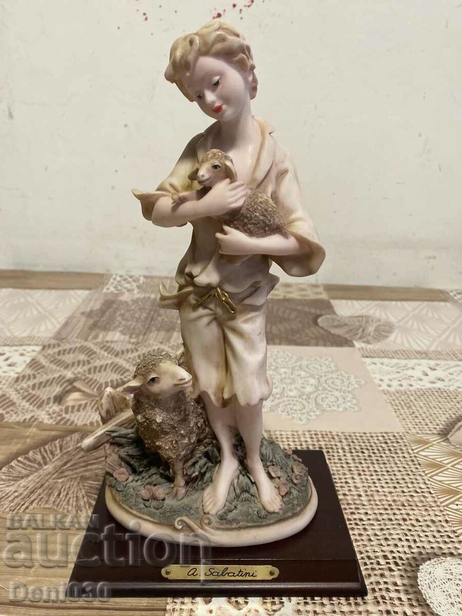 A unique Sabatini alabaster figure from the 1960s