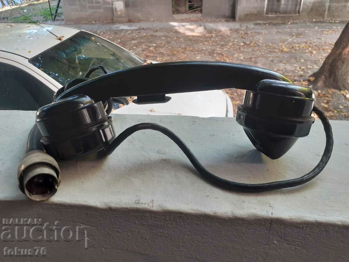 Παλιό ακουστικό βακελίτη με καλώδιο με τιμή 49.00 BGN | € 25.05 Παλιό ακουστικό βακελίτη με καλώδιο με τιμή 49.00 BGN | € 25.05