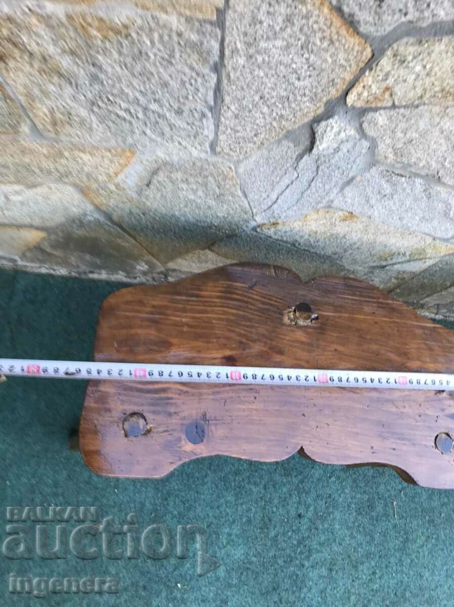 Delivery of CHAIR CHAIR WITH THREE LEGS, SOLID WOOD ANTIQUE - 2 PCS.