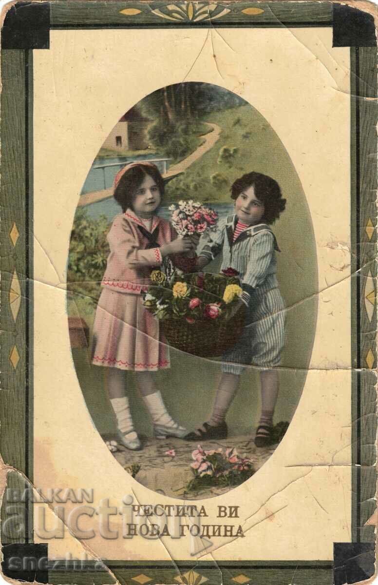 Felicitare de Anul Nou 1910