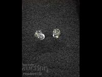 Titanium earrings with Moissanite 5mm