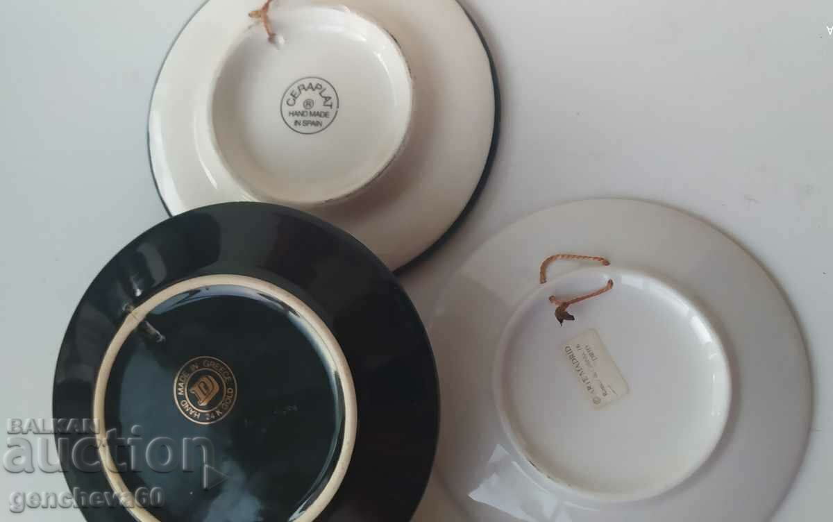 Collectible Porcelain Wall Plates Madrid, Toledo, Thassos - 7 Collectible Porcelain Wall Plates Madrid, Toledo, Thassos - 7