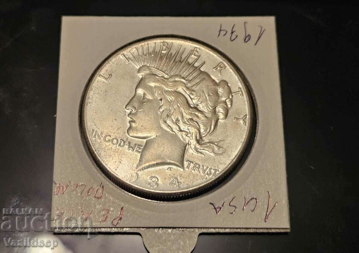 USA Peace dollar usa 1934