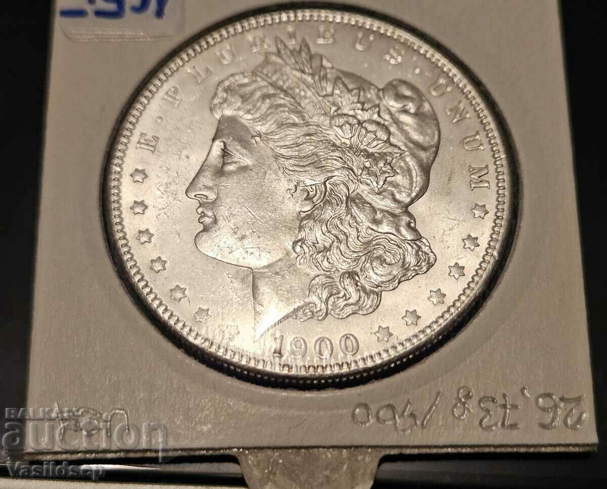 1 Morgan Dollar 1900 Silver