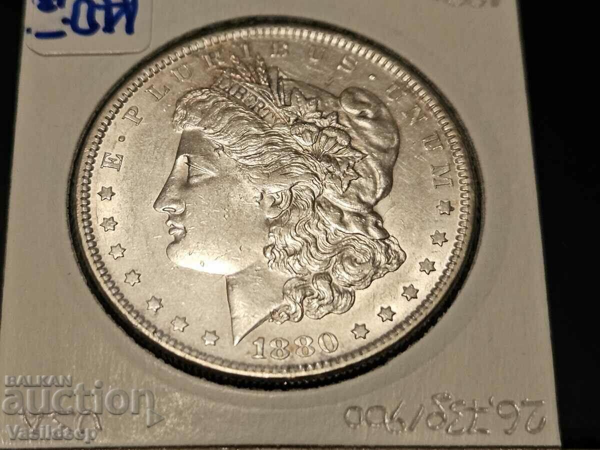 US 1 Morgan Dollar 1880 Silver