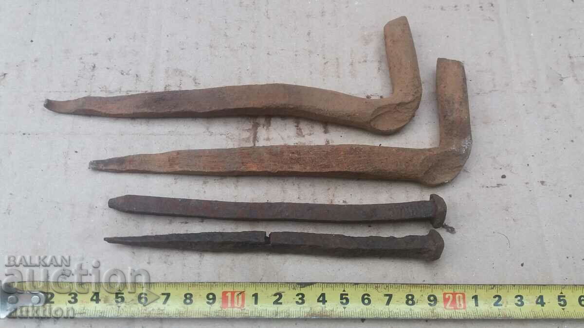 SOLID FORGED RENAISSANCE NAILS, HINGES