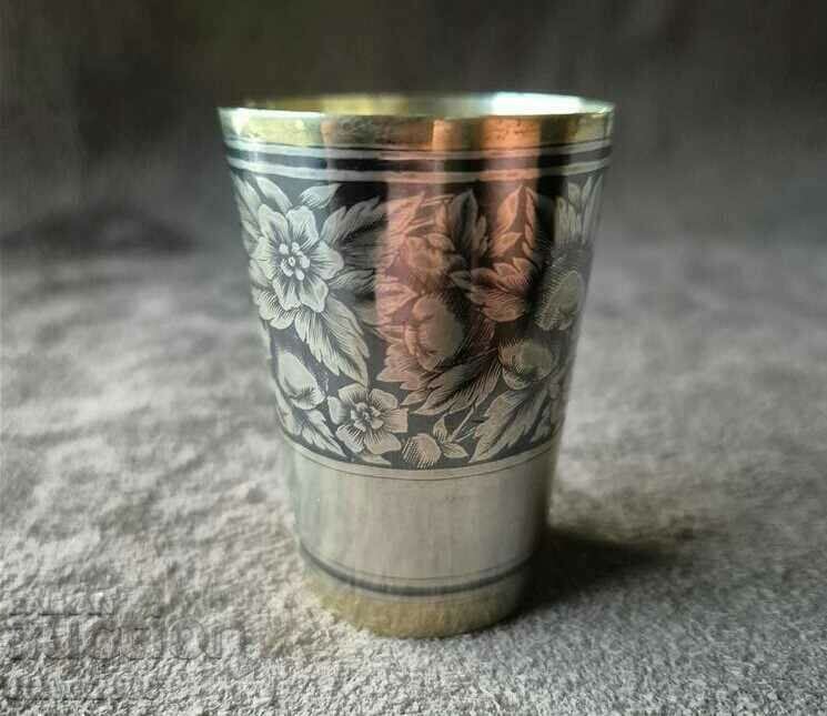 Silver silver with gilt and niello Russian Caucasian cup with price 300.00 BGN | € 153.39