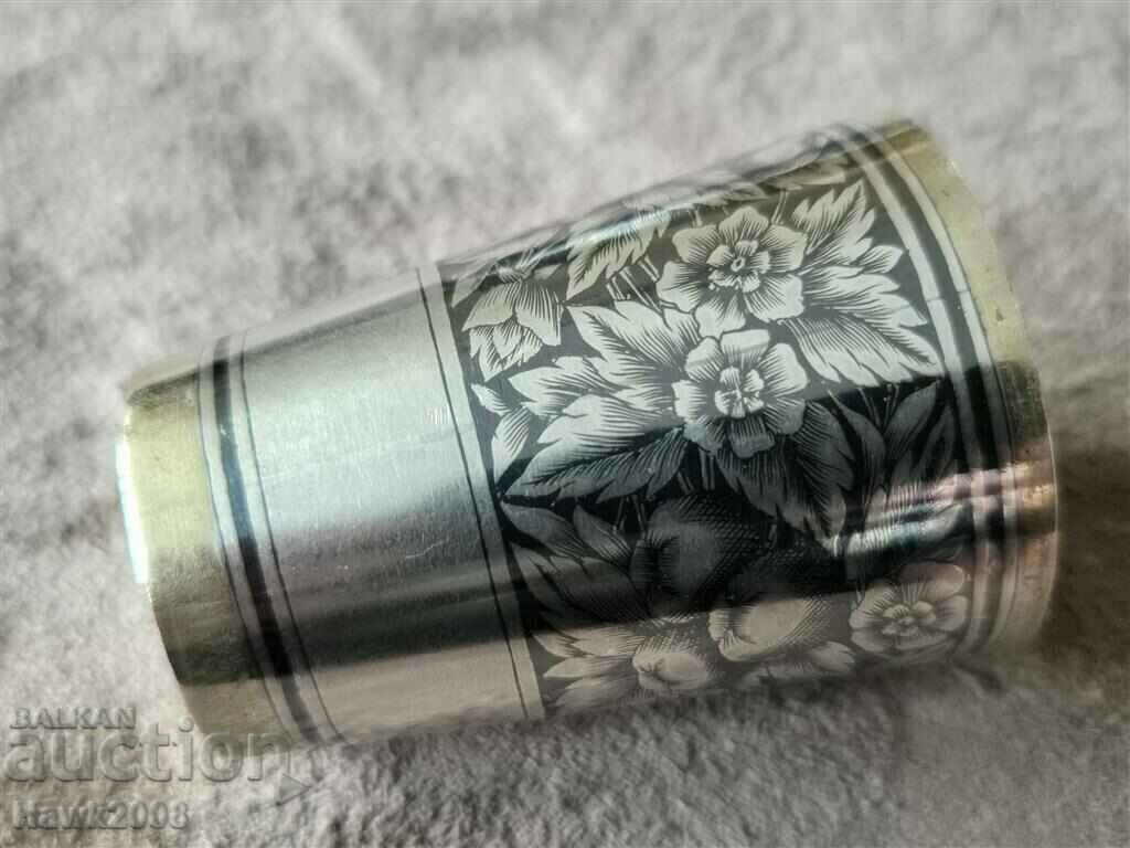 Silver silver with gilt and niello Russian Caucasian cup - 5