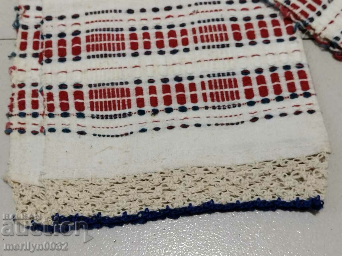 Auction  Old hand woven cloth kennar embroidery lace