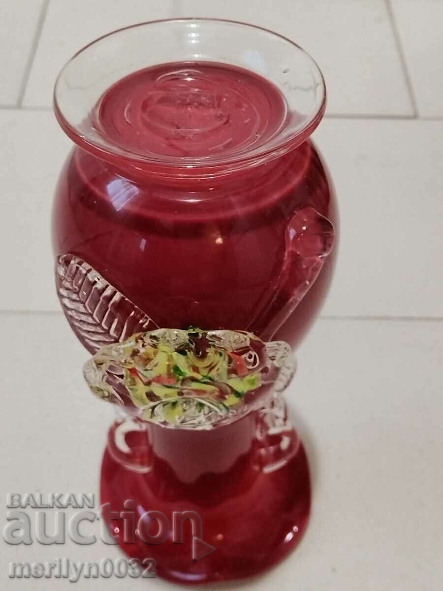 Murano glass vase with cape opening 24 cm high - 7 Murano glass vase with cape opening 24 cm high - 7