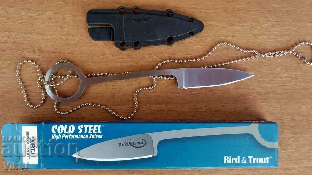 Аукцион Нож за скрито носене на врата-COLD STEEL -Bird and Trout -57 Аукцион Нож за скрито носене на врата-COLD STEEL -Bird and Trout -57