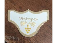 LABEL SMALL OF VINIMPEX FROM THE 1970s