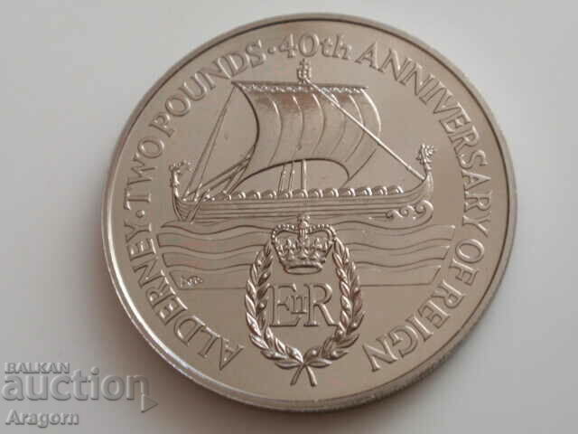 Alderney coin - 2 pounds 1992; Alderney, Alderney