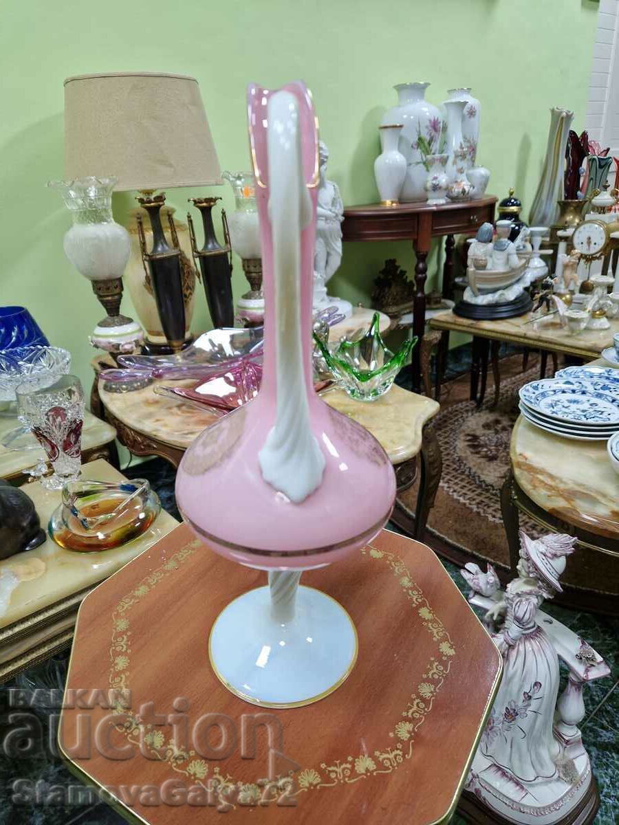 Delivery of Unique antique Italian Opaline jug Delivery of Unique antique Italian Opaline jug