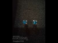 Earrings with Topaz 3mm