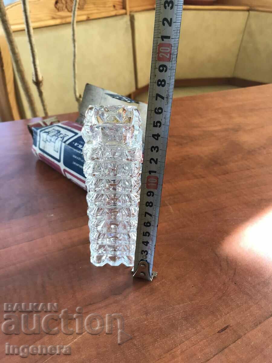 VASE VASE GLASS RELIEF THICK FROM SOCA-NOVO with price 12.00 BGN | € 6.14 VASE VASE GLASS RELIEF THICK FROM SOCA-NOVO with price 12.00 BGN | € 6.14