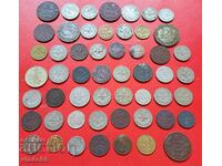 50 old Bulgarian royal and social coins