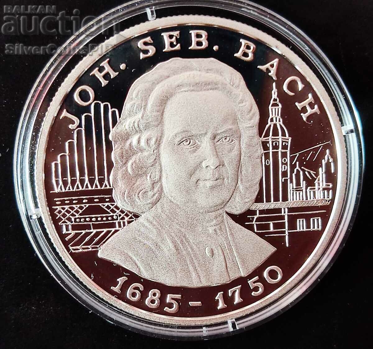 Silver 10 Dinera Johann Sebastian Bach 1997 Ανδόρα