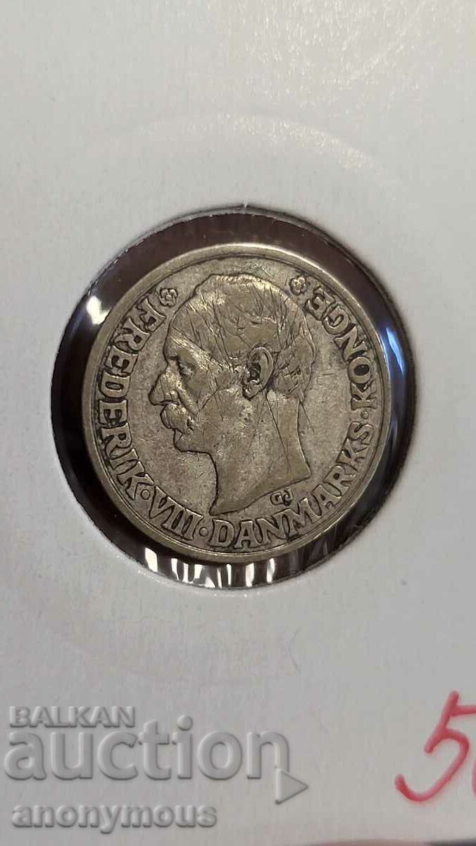 Silver coin Denmark 25 jore, ore 1907 with price 50.00 BGN | € 25.56 Silver coin Denmark 25 jore, ore 1907 with price 50.00 BGN | € 25.56
