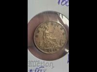 Moneda de bronz Marea Britanie Farthing 1885 Queen Victory