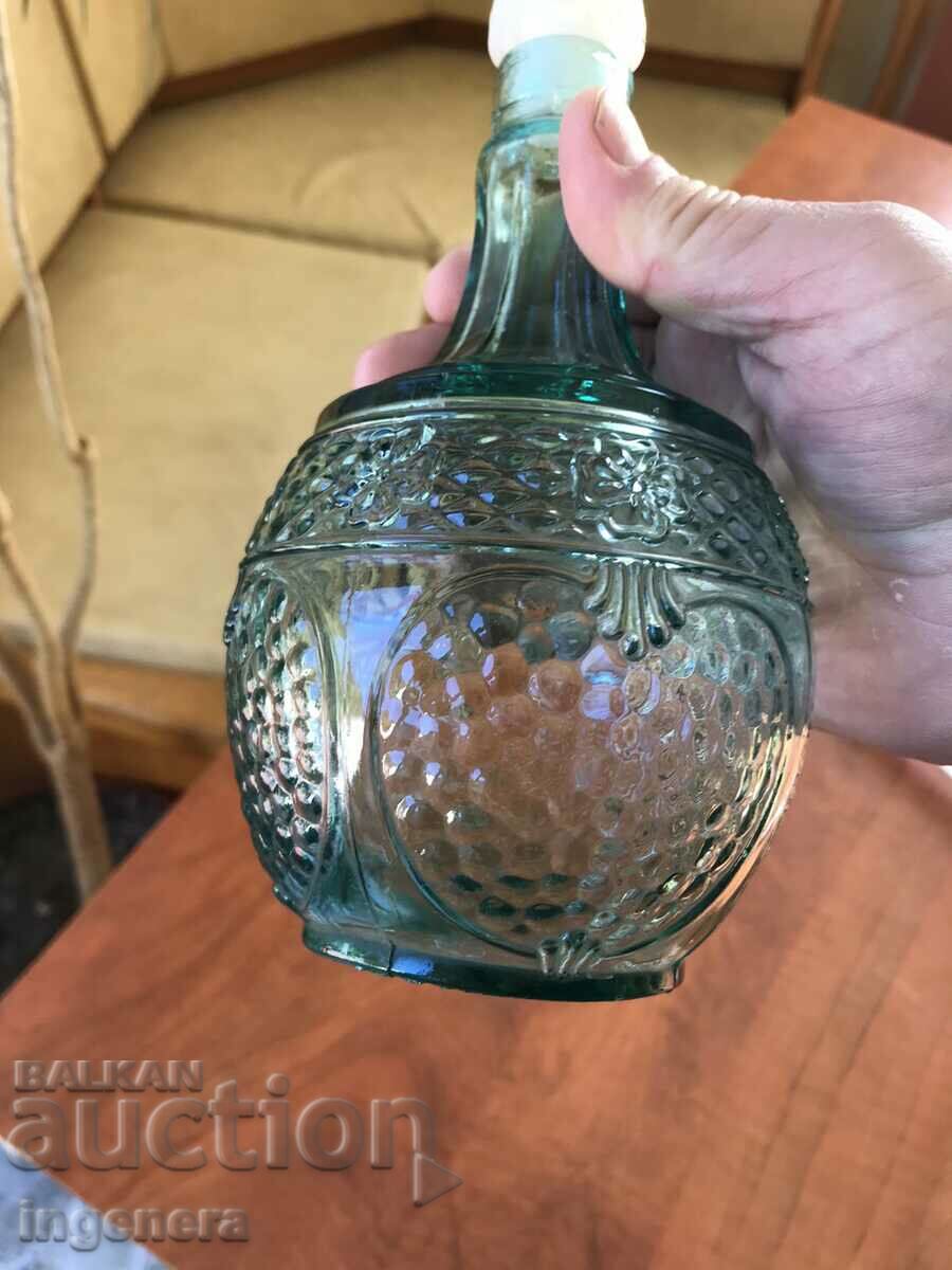 Delivery of BOTTLE BOTTLE ANTIQUE GLASS ORNAMENTED RELIEF