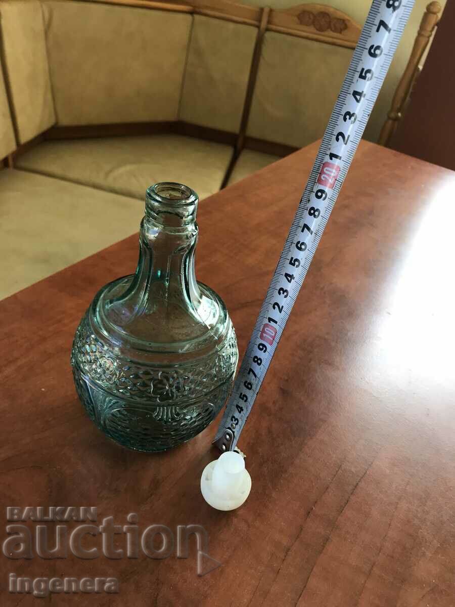 BOTTLE BOTTLE ANTIQUE GLASS ORNAMENTED RELIEF - 5