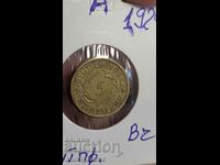 Moneda de bronz Germania 5 Rent Pfenning 1924