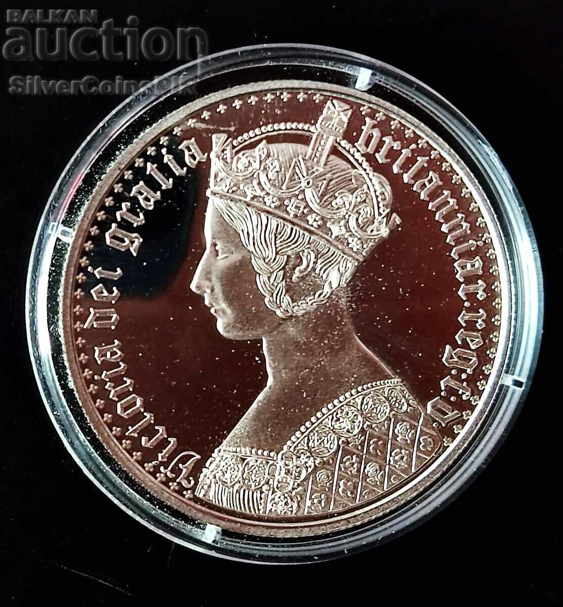 Silver 250 Shilling Queen Victoria 2001 Somalia