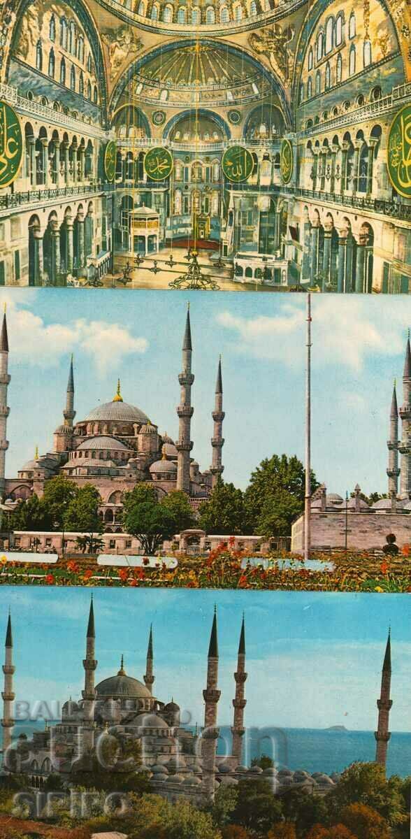 4 pcs. Post. cards from Istanbul 60-70s. Rare