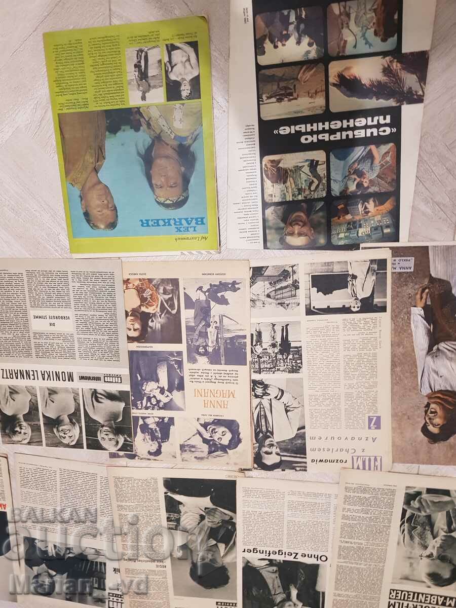 Old foreign film magazines from 1961, 63, 64, 67, 82 - 5 Old foreign film magazines from 1961, 63, 64, 67, 82 - 5