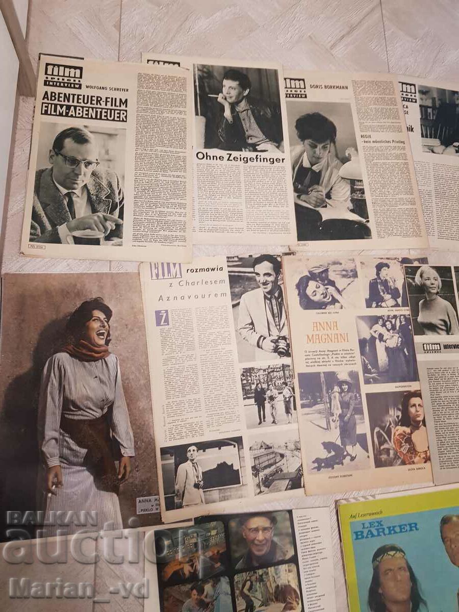 Old foreign film magazines from 1961, 63, 64, 67, 82 - 6 Old foreign film magazines from 1961, 63, 64, 67, 82 - 6