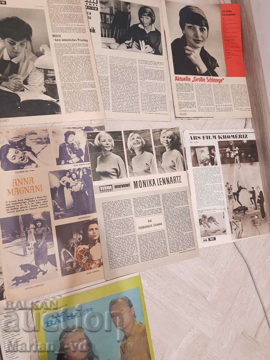 Old foreign film magazines from 1961, 63, 64, 67, 82 - 7 Old foreign film magazines from 1961, 63, 64, 67, 82 - 7
