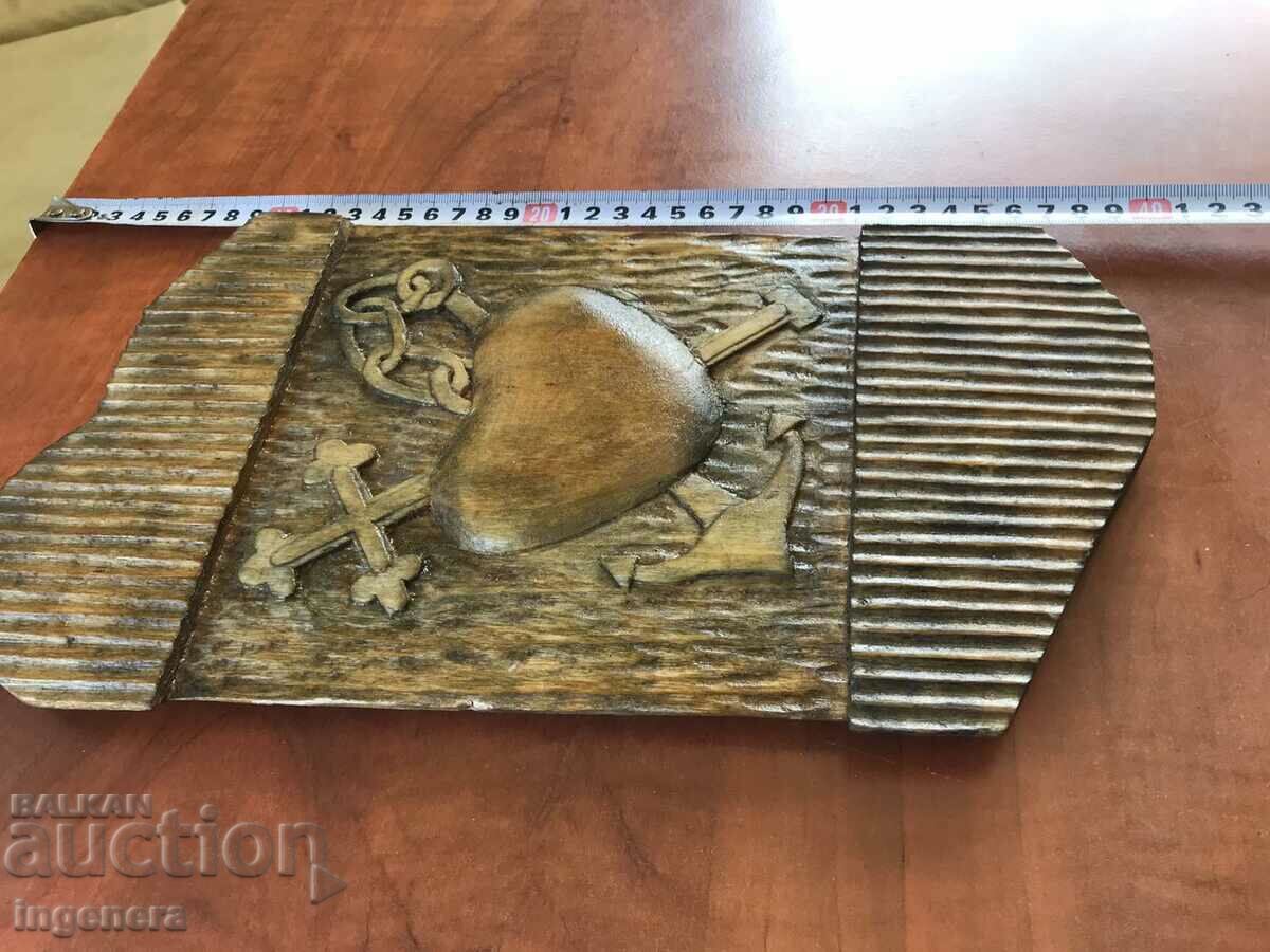 PANEL WOOD CARVING-ST. VALENTINE - 5