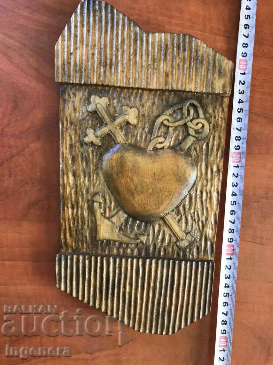 PANEL WOOD CARVING-ST. VALENTINE