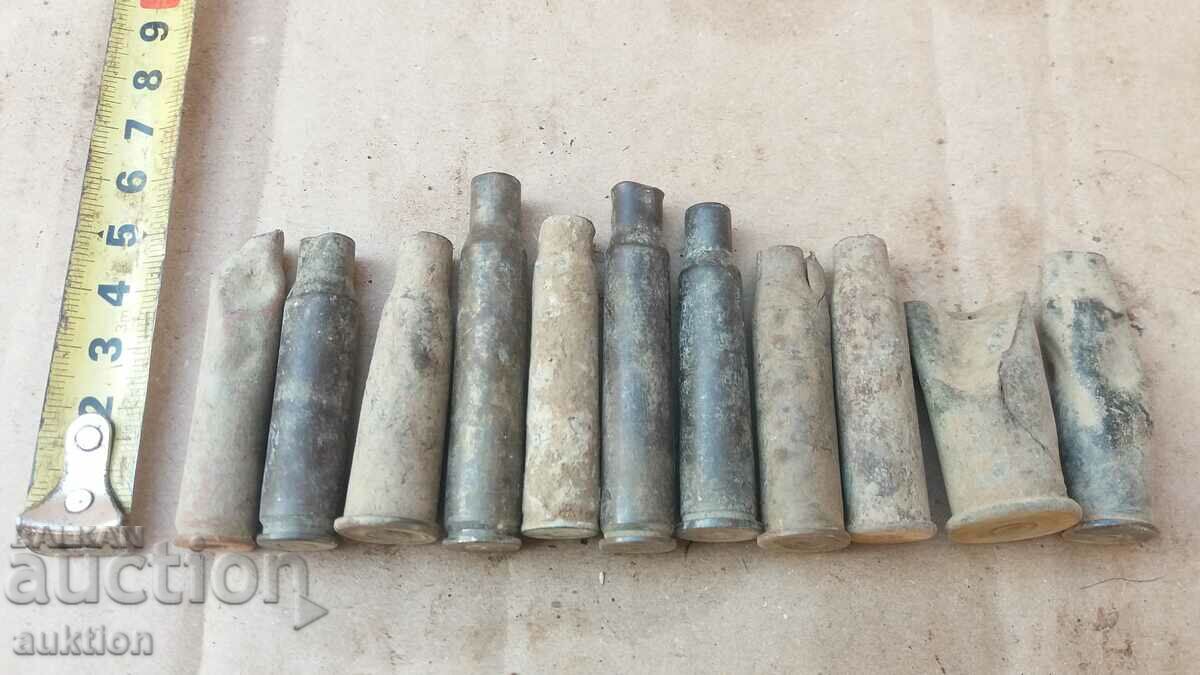 LOT OF 11 VARIOUS CARTRIDGE CASES with price 9.99 BGN | € 5.11 LOT OF 11 VARIOUS CARTRIDGE CASES with price 9.99 BGN | € 5.11