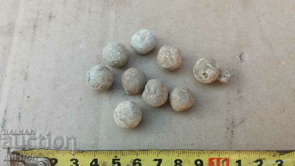 Delivery of LOT OF 9 FLINTGUN LEAD CARTRIDGES