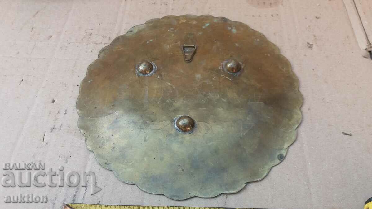 SOLID BRONZE WALL PLATE - EGYPT, HAND ENGRAVED - 7 SOLID BRONZE WALL PLATE - EGYPT, HAND ENGRAVED - 7