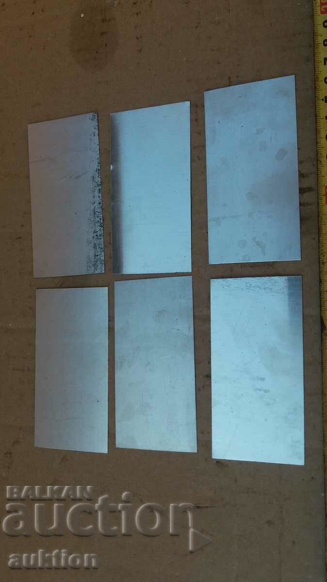 METAL PLATES - 6 PCS - 6 METAL PLATES - 6 PCS - 6